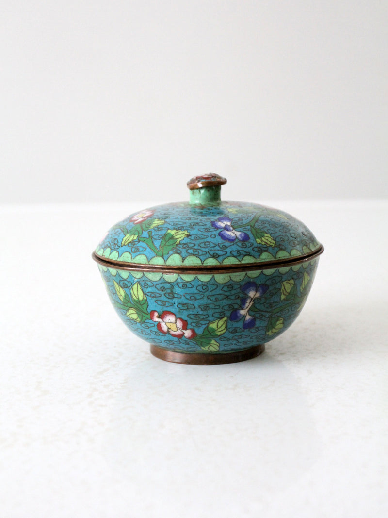 antique Chinese cloisonne box