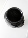vintage Anchor Hocking black glass vase
