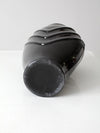 vintage Anchor Hocking black glass vase