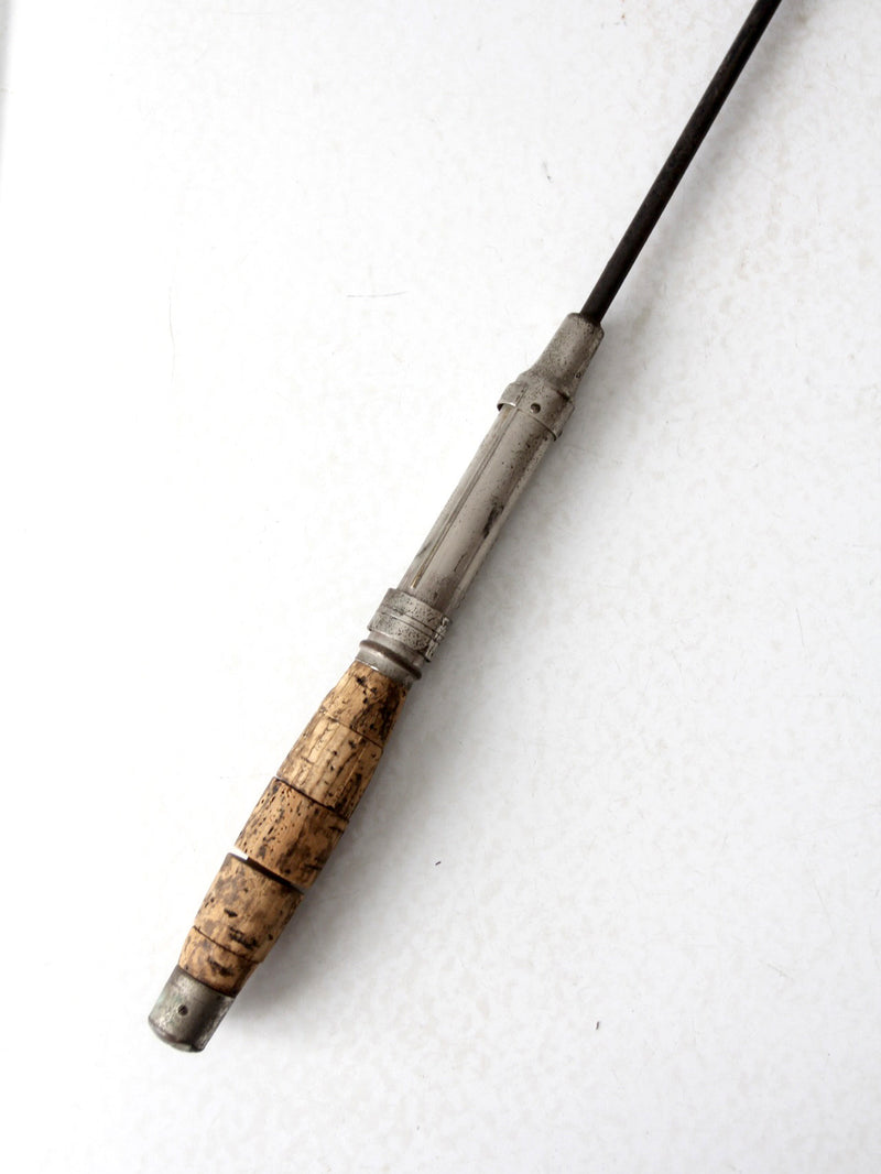 antique fishing fly rod horton bristol early 1900s Horton telescopic fishing pole – 86 Vintage