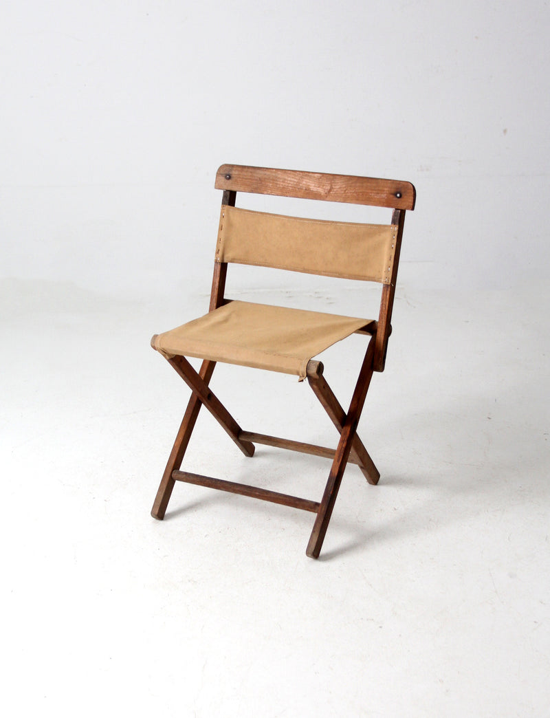 vintage folding camp chair