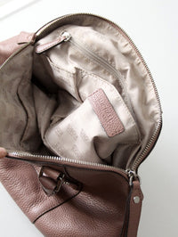 Michael Kors rose pebble leather dome satchel