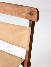 vintage folding camp chair