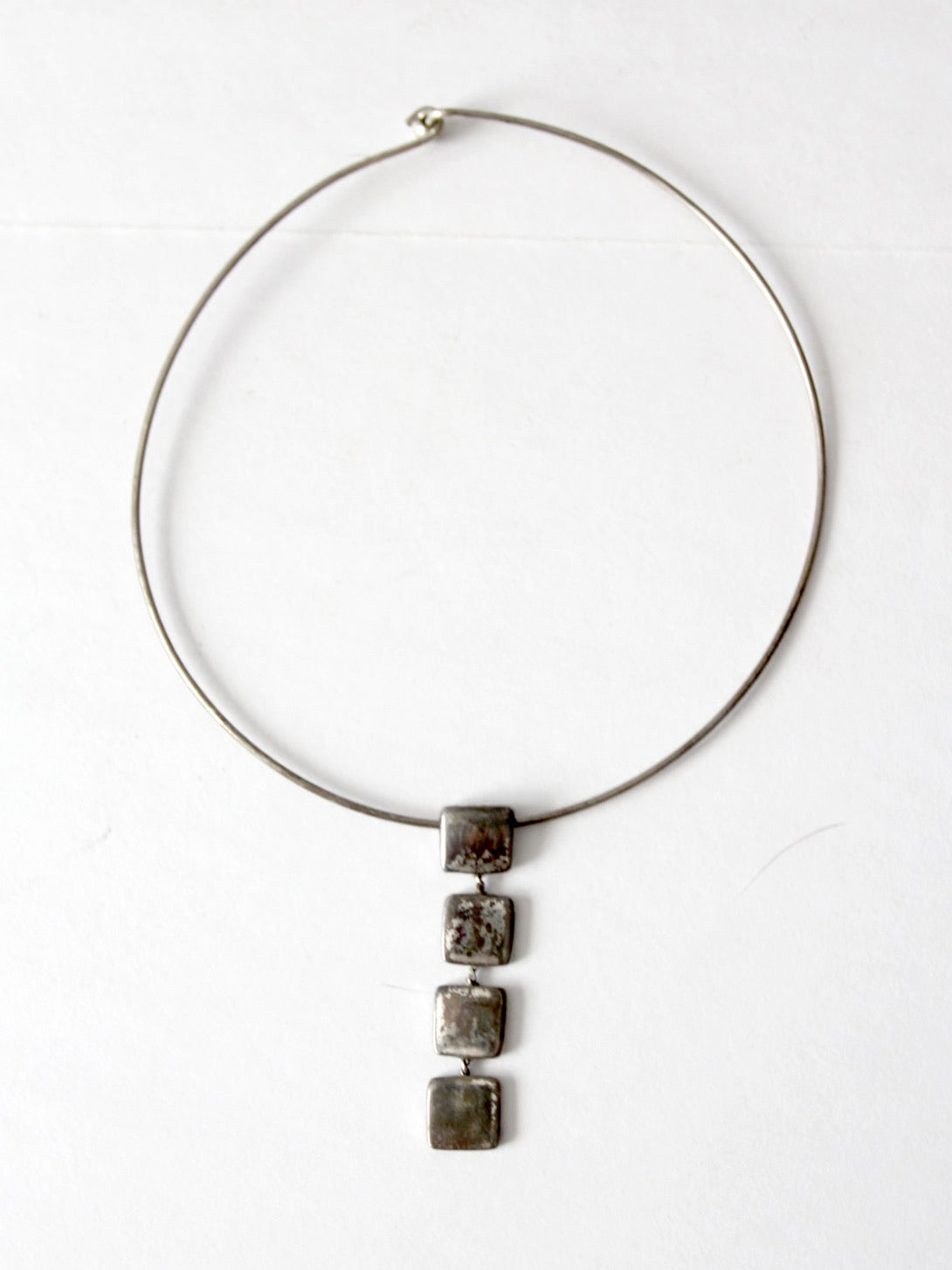 Vintage Royal Selangor Pewter Embossed Malaysia View Pendant