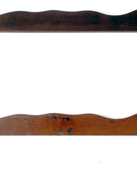 mid-century wooden gun racks pair