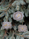 vintage western belt buckle ornament set