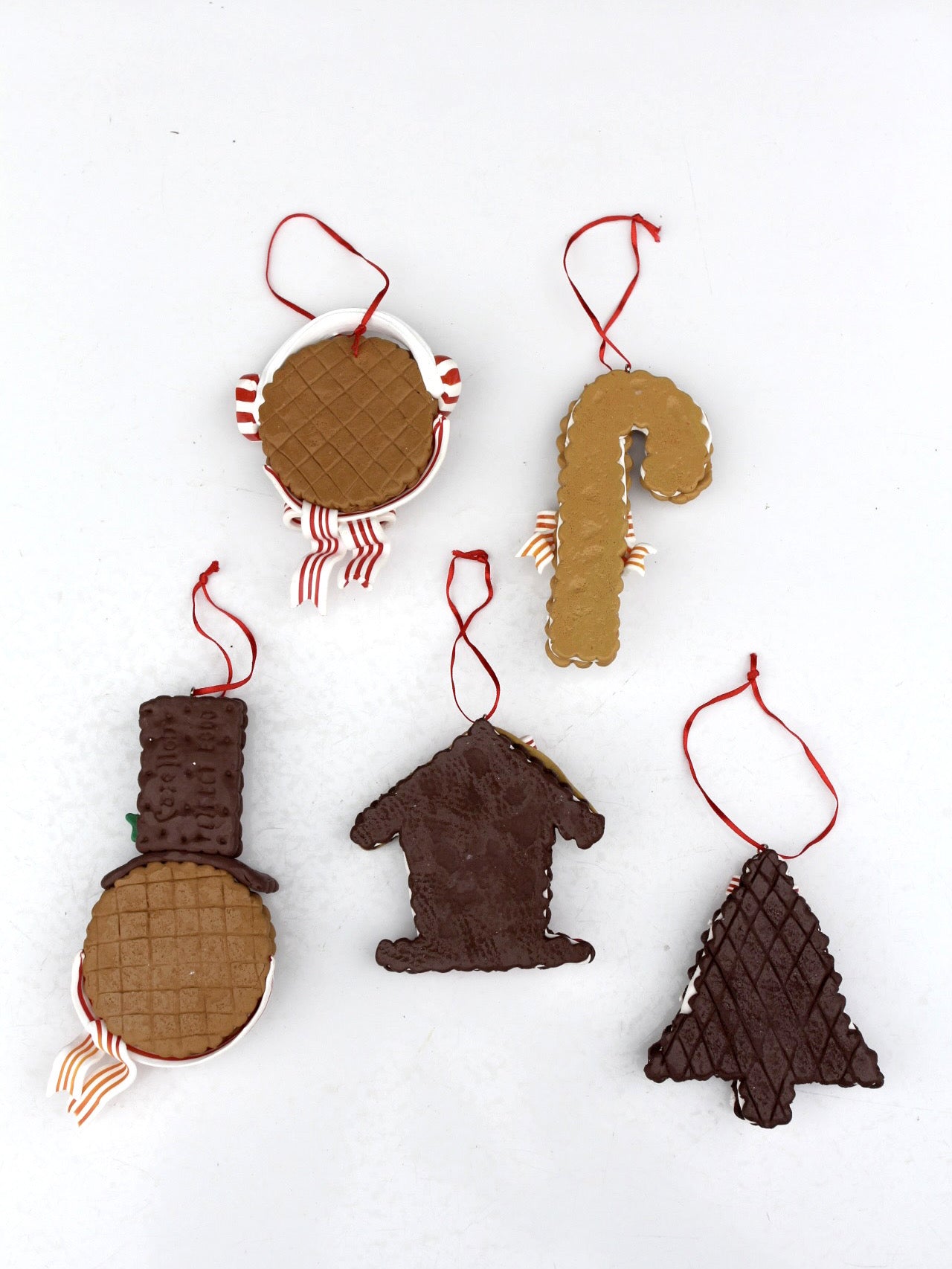 vintage gingerbread Christmas ornaments
