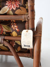 mid century Calif-Asia rattan section couch and lounge chair set