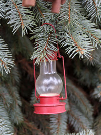 vintage lodge cabin Christmas ornaments