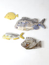vintage carved fish wall art collection