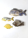 vintage carved fish wall art collection