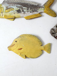 vintage carved fish wall art collection