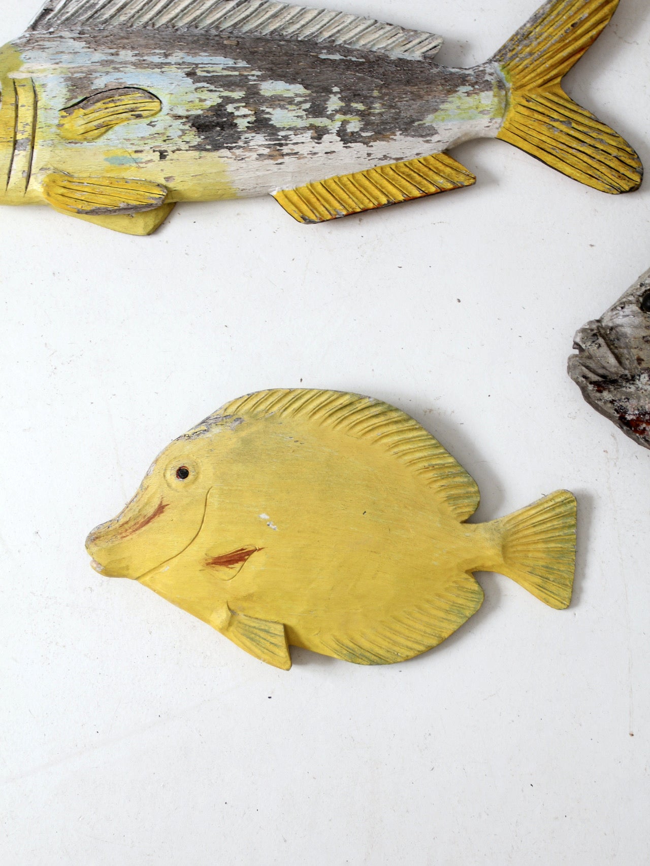 vintage carved fish wall art collection