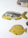 vintage carved fish wall art collection
