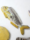 vintage carved fish wall art collection