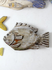 vintage carved fish wall art collection