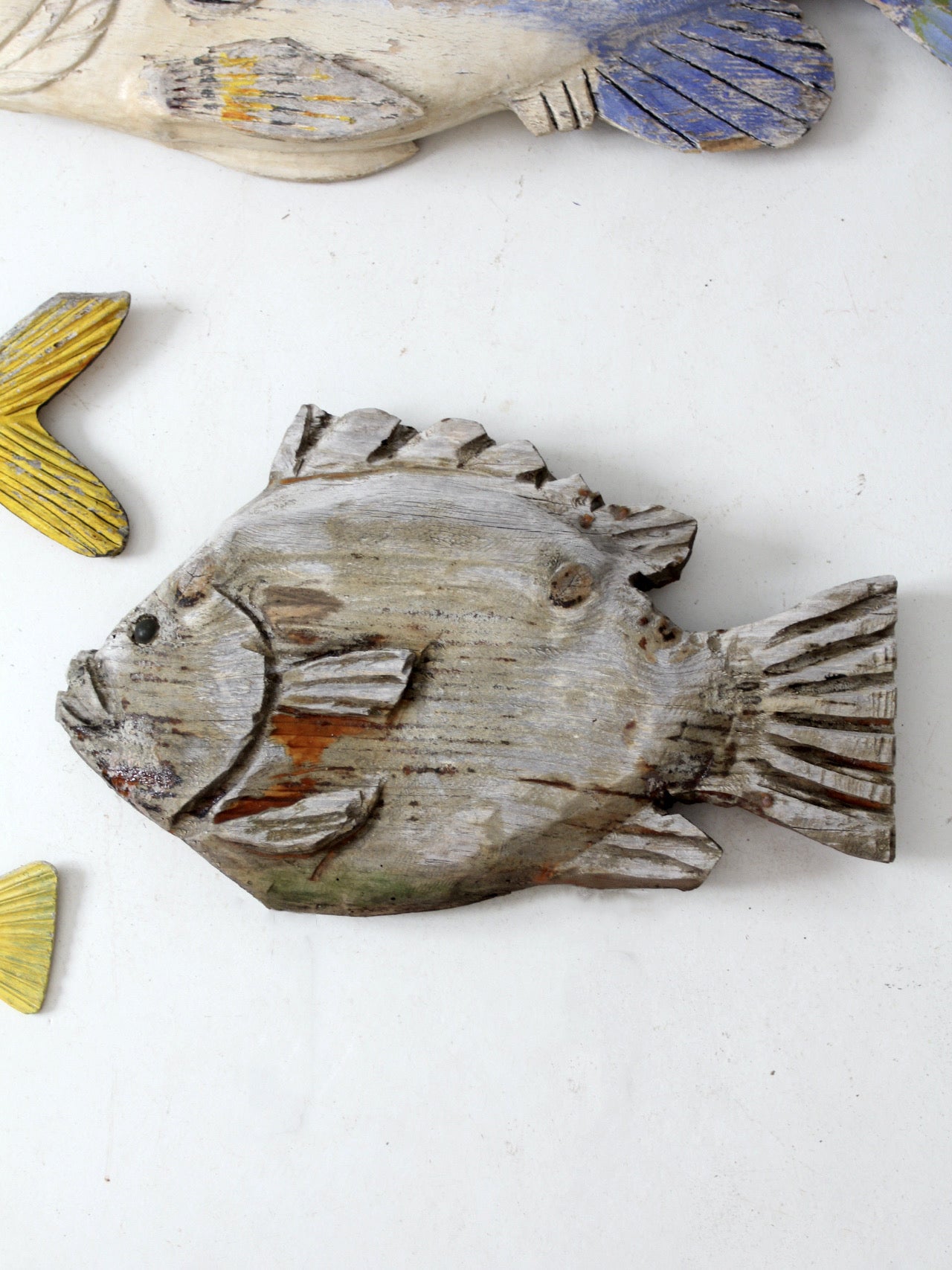 vintage carved fish wall art collection