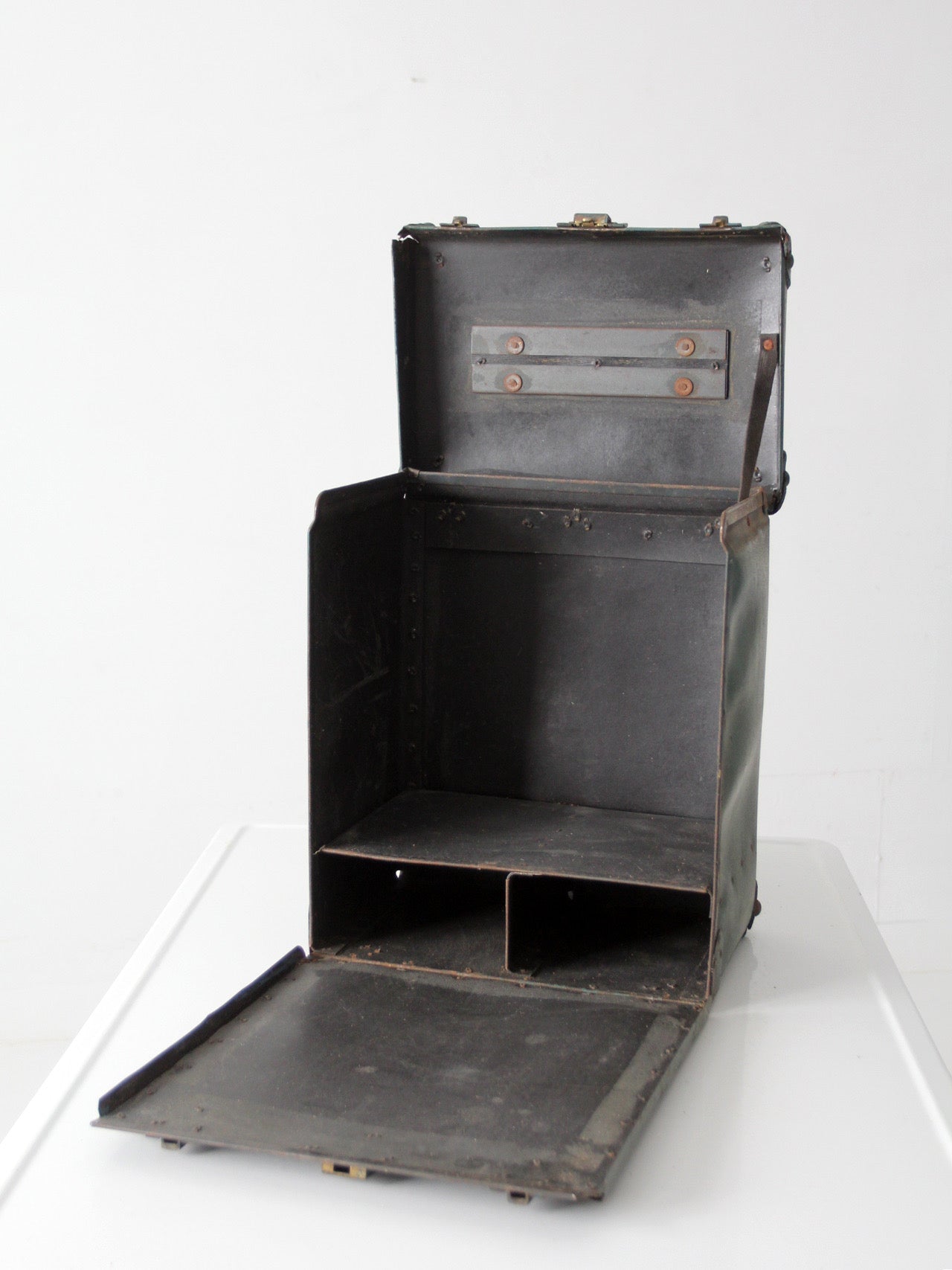 antique industrial utility tool box