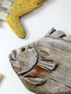 vintage carved fish wall art collection