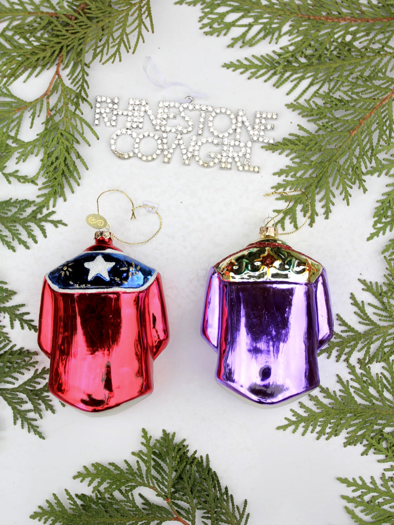 vintage Western holiday ornament set