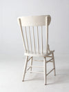 antique white press back chair