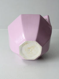 vintage postmodern double handle ceramic vase