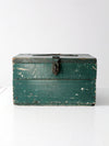 vintage painted wood tool box