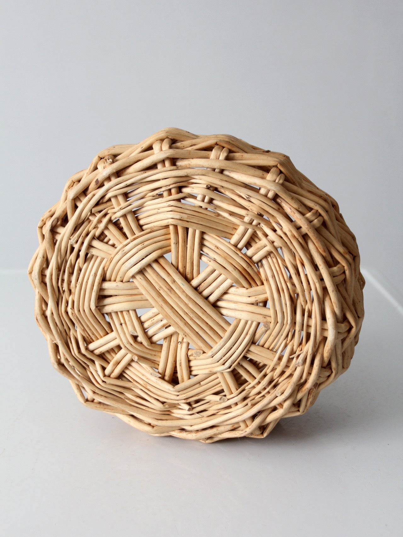 vintage wicker gathering basket