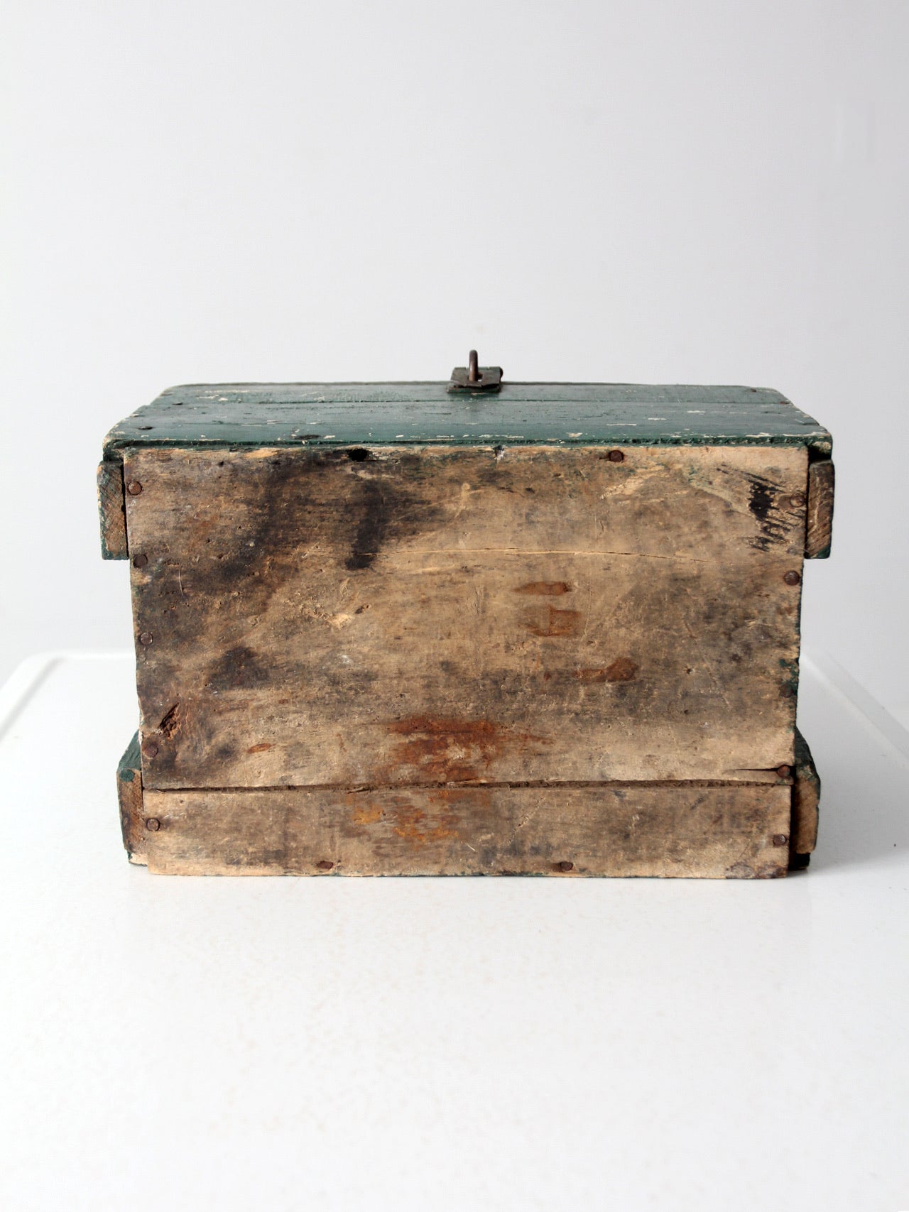 vintage painted wood tool box – 86 Vintage