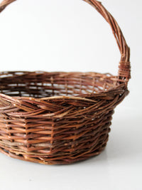 vintage wicker gathering basket