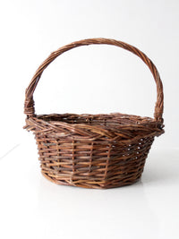 vintage wicker gathering basket