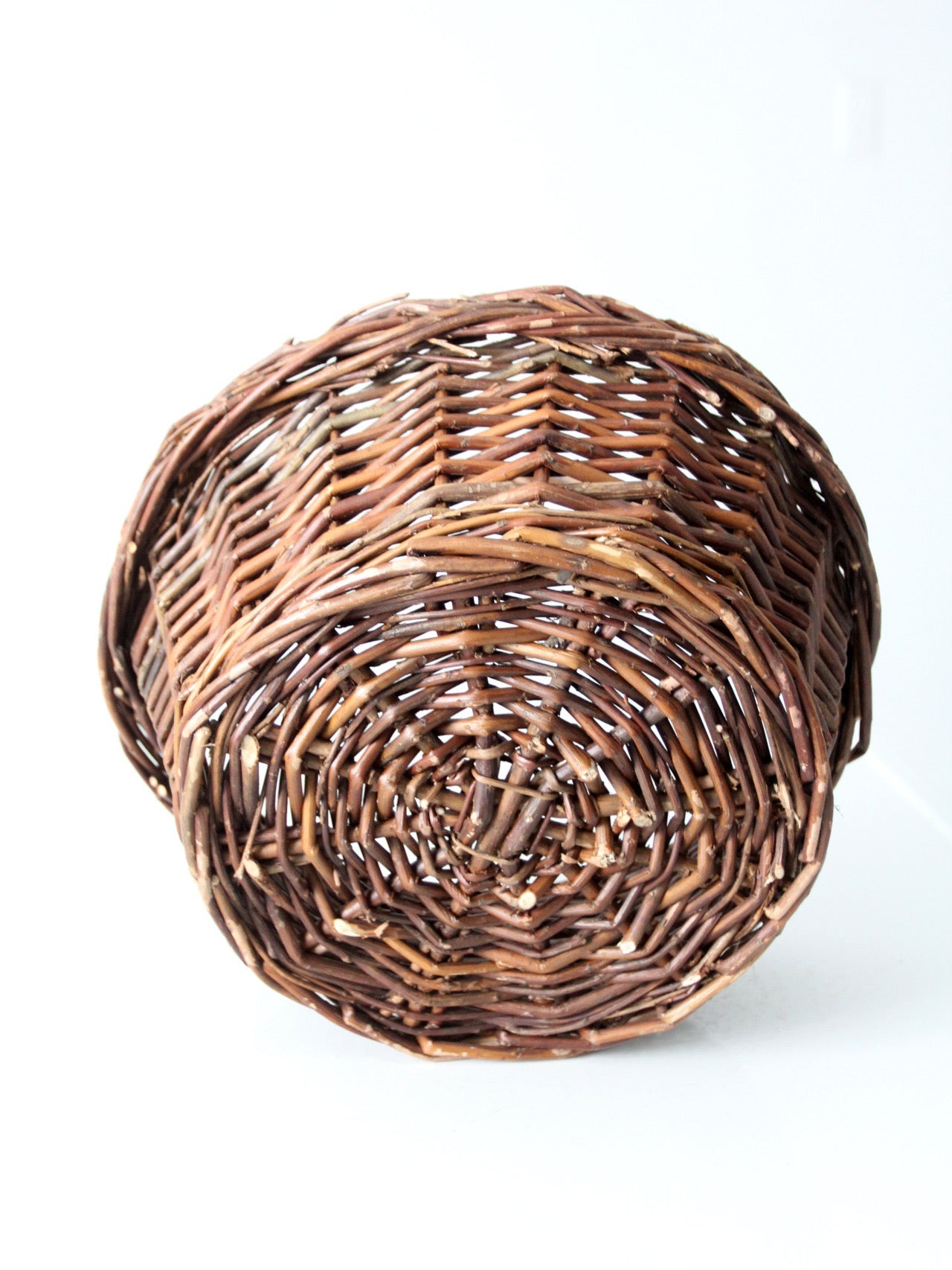 vintage wicker gathering basket