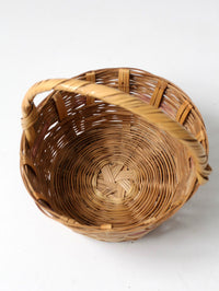 vintage woven gathering basket