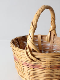 vintage woven gathering basket
