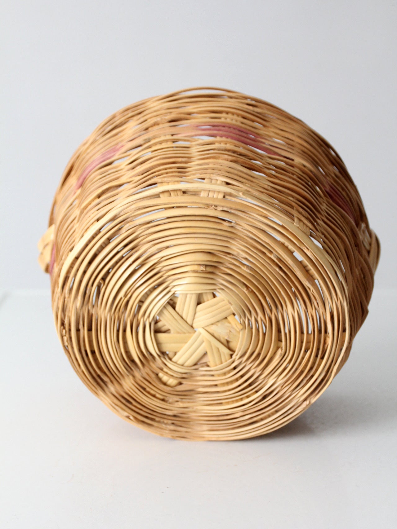vintage woven gathering basket