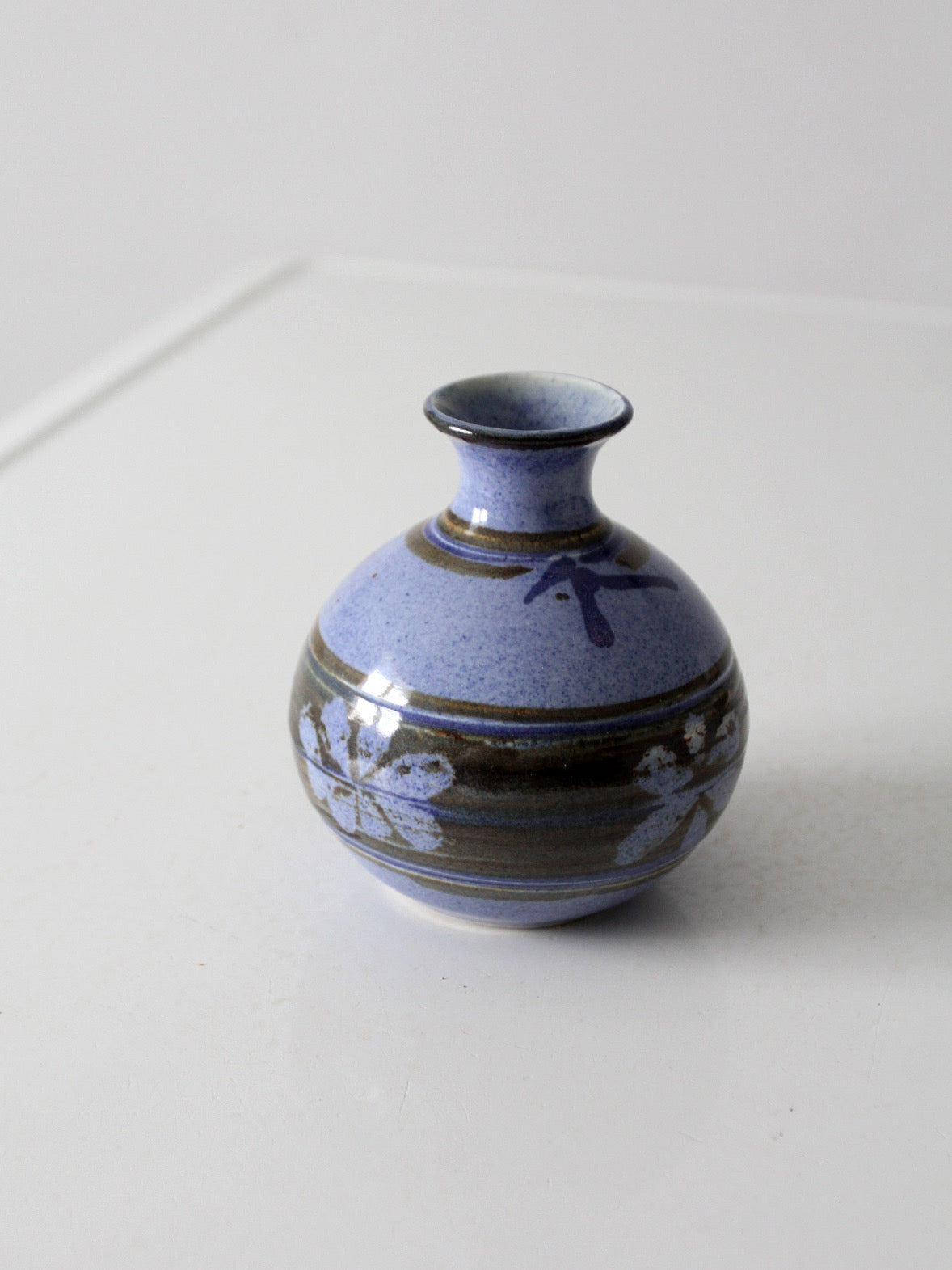 vintage handmade studio pottery vase