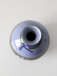 vintage handmade studio pottery vase