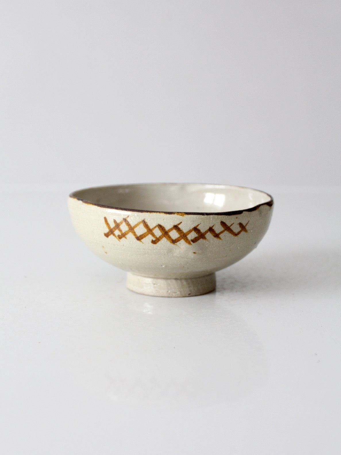 vintage handmade studio pottery bowl