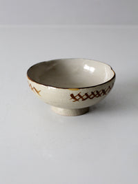 vintage handmade studio pottery bowl