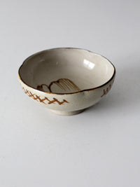 vintage handmade studio pottery bowl