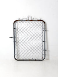 mid-century galvanized gate door
