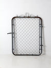 mid-century galvanized gate door