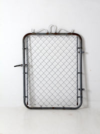 mid-century galvanized gate door