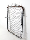 mid-century galvanized gate door