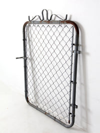 mid-century galvanized gate door