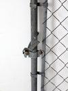mid-century galvanized gate door