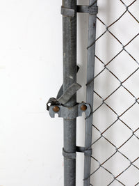 mid-century galvanized gate door