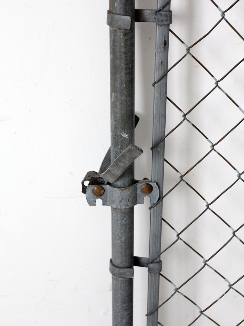 mid-century galvanized gate door