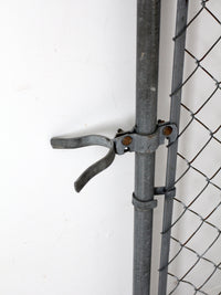 mid-century galvanized gate door