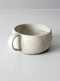 vintage handmade studio pottery berry bowl